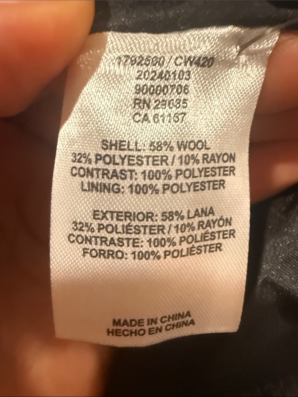 Pendleton Women’s plaid Barn Coat Camel and Gray with Black Trim - Picture 2 of 4